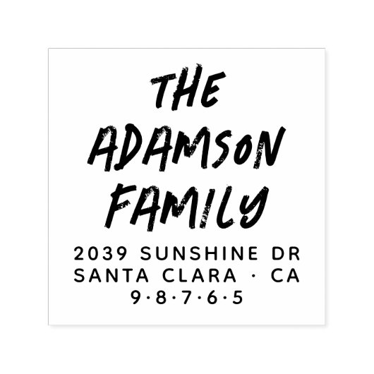 Stijlvol handgeschreven naam Modern retouradres Zelfinktende Stempel (Design)