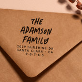 Stijlvol handgeschreven naam Modern retouradres Zelfinktende Stempel