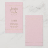 Stijlvol handgeschreven script ontworpen luxe mode visitekaartje (Voorkant / Achterkant)