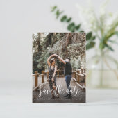 Stijlvol Handgeschreven sparen het Briefkaart van (Staand voorkant)