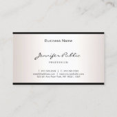 Stijlvol handschrift Eenvoudige glamour Silver-loo Visitekaartje (Achterkant)