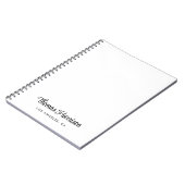 Stijlvol handtekening script monogram notitieboek (Linkerzijde)