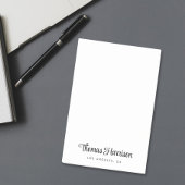 Stijlvol handtekening script monogram post-it® notes