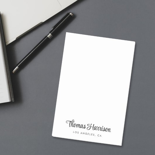 Stijlvol handtekening script monogram post-it® notes