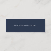 Stijlvol handtekeningscript Blue Hang Label (Achterkant)