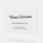 Stijlvol handtekeningscript Business Acryl Bord (Hoek)