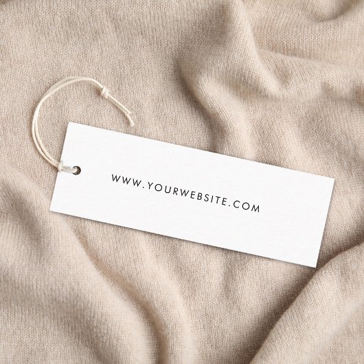 Stijlvol handtekeningscript Hang-Label Mini Visitekaartje