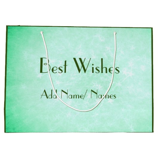 Stijlvol Happy 70th Birthday-ontwerp Groot Cadeauzakje (Achterkant)