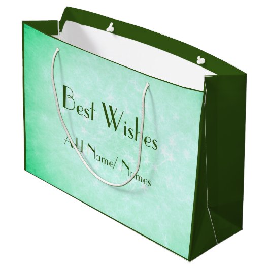 Stijlvol Happy 70th Birthday-ontwerp Groot Cadeauzakje (Achterkant Gekanteld)