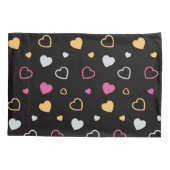 Stijlvol hartenpatroon 3 kussensloop (Achterkant-Links)