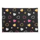 Stijlvol hartenpatroon 3 kussensloop (Achterkant-Rechts)