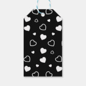 Stijlvol hartenpatroon 5 cadeaulabel (Achterkant)
