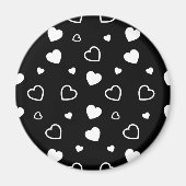 Stijlvol hartenpatroon 5 magneet (Voorkant)