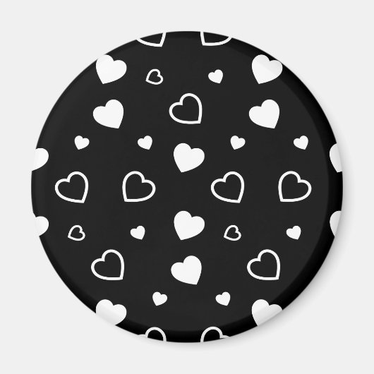 Stijlvol hartenpatroon 5 magneet (Voorkant)