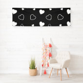 Stijlvol hartenpatroon 5 spandoek (Insitu)