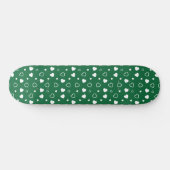 Stijlvol hartenpatroon 6 persoonlijk skateboard (Horizontaal)