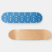 Stijlvol hartenpatroon 7 persoonlijk skateboard (Horizontaal)
