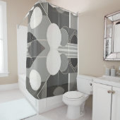 Stijlvol hedendaags abstract design douchegordijn (In situ)