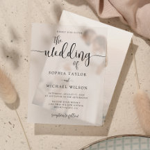 Stijlvol hedendaags script Black Wedding