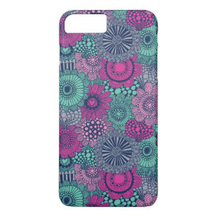 Stijlvol heldere patroon van prachtige bloemen Case-Mate iPhone case
