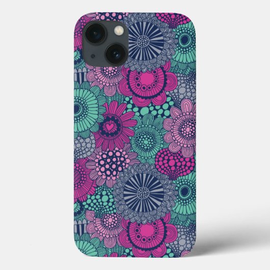 Stijlvol heldere patroon van prachtige bloemen Case-Mate iPhone case (Achterkant)