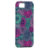 Stijlvol heldere patroon van prachtige bloemen Case-Mate iPhone case (Back/Rechts)