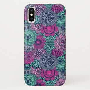Stijlvol heldere patroon van prachtige bloemen Case-Mate iPhone case
