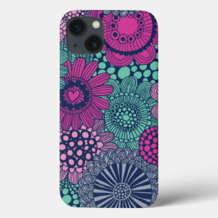 Stijlvol heldere patroon van prachtige bloemen Case-Mate iPhone case