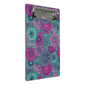 Stijlvol heldere patroon van prachtige bloemen mini klembord (Schuin)