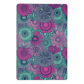 Stijlvol heldere patroon van prachtige bloemen mini klembord (Achterkant)