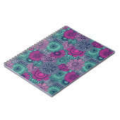 Stijlvol heldere patroon van prachtige bloemen notitieboek (Linkerzijde)