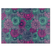 Stijlvol heldere patroon van prachtige bloemen snijplank (Voorkant)