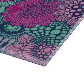 Stijlvol heldere patroon van prachtige bloemen snijplank (Hoek)