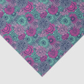 Stijlvol heldere patroon van prachtige bloemen tissuepapier (Detail)