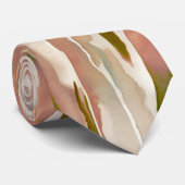 Stijlvol herfst aquarel streep patroon stropdas (Opgerold)