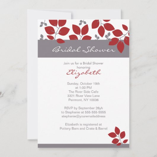 Stijlvol Herfst Vrijgezellenfeest Uitnodigen Kaart (Voorkant)