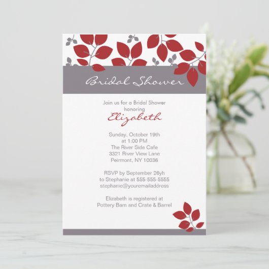 Stijlvol Herfst Vrijgezellenfeest Uitnodigen Kaart (Staand voorkant)