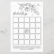 Stijlvol het bloeien takbingo van het vrijgezellen