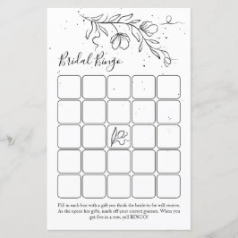 Stijlvol het bloeien takbingo van het vrijgezellen