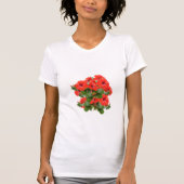 Stijlvol Hibiscus Blooms Floral Greenery Garden Fu T-shirt (Voorkant)