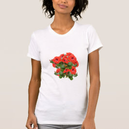 Stijlvol Hibiscus Blooms Floral Greenery Garden Fu T-shirt