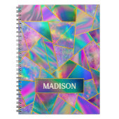 Stijlvol holografisch chic faux goud schetsboek notitieboek (Voorkant)