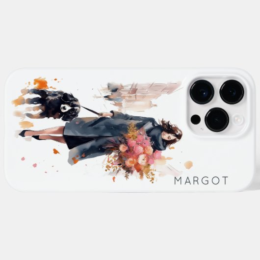 Stijlvol Hondenliefhebber Case-Mate iPhone Case (Achterkant (horizontaal))