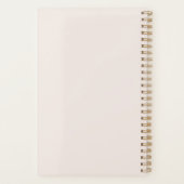 Stijlvol Hondenliefhebber Roze Floral Planner (Achterkant)