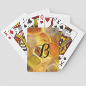 Stijlvol Honeycomb Abstract ontwerp Pokerkaarten (Achterkant)