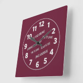 Stijlvol horloge cadeau vierkante klok (Hoek)