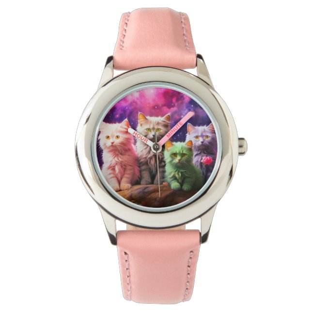 Stijlvol horloge voor kattenliefhebbers (Voorkant)