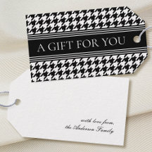 Stijlvol Houndstooth Zwart & Wit Elegant