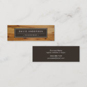 Stijlvol hout, hout, look, mini Compact Mini Visitekaartje (Voorkant / Achterkant)