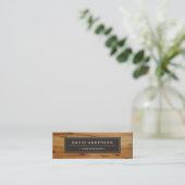 Stijlvol hout, hout, look, mini Compact Visitekaartje (Staand voorkant)